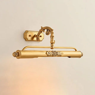 ZOWALA - Luxury Gold Floral Carved Adjustable Vanity Light Image - 6