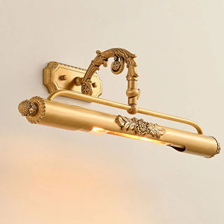 ZOWALA - Luxury Gold Floral Carved Adjustable Vanity Light Image - 9