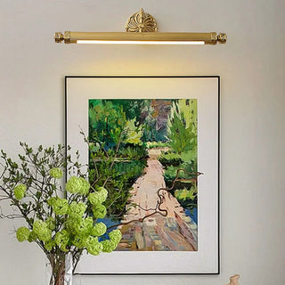 ZOWALA - Vintage Gold Geometric LED Vanity Wall Light Image - 2
