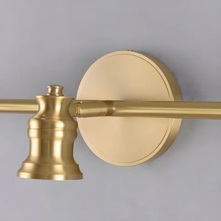 ZOWALA - Adjustable Heads Straight Gold Brass Vanity Light Image - 10
