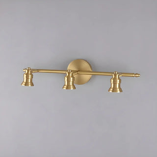 ZOWALA - Adjustable Heads Straight Gold Brass Vanity Light Image - 12