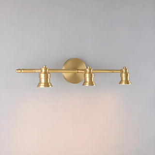 ZOWALA - Adjustable Heads Straight Gold Brass Vanity Light Image - 9