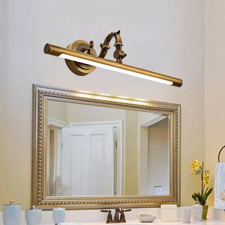 Vintage Gold Cylinder LED Vanity Mirror Light  Zawala Image - 1
