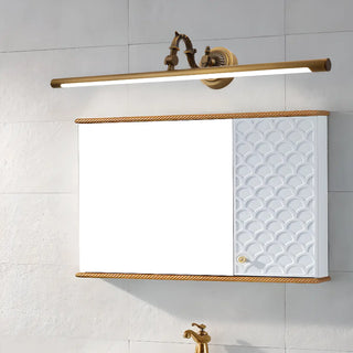 Vintage Gold Cylinder LED Vanity Mirror Light  Zawala Image - 2