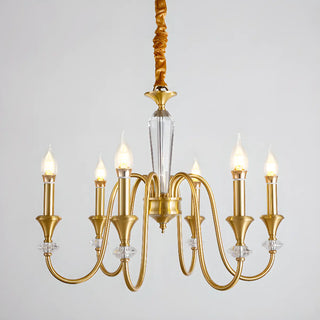 Vintage Black Iron Candelabra Crystal Chandelier Image - 12