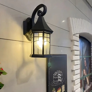 Antique Lantern External Metal Wall Light Fixture Zawala Image - 1