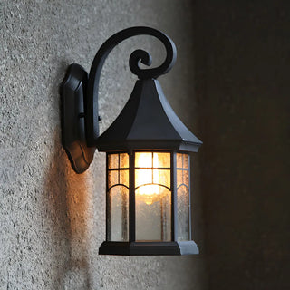 Antique Lantern External Metal Wall Light Fixture Zawala Image - 5