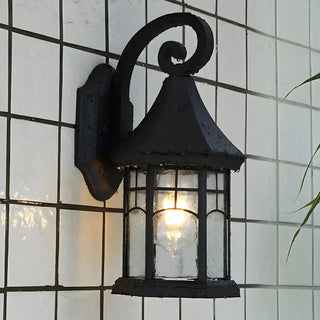 Antique Lantern External Metal Wall Light Fixture Zawala Image - 6