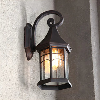 Antique Lantern External Metal Wall Light Fixture Zawala Image - 7