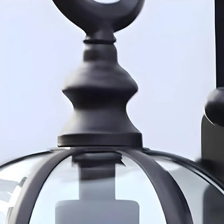 Industrial Black Metal LED Exterior Wall Lantern Light Zawala Image - 12