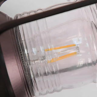 Industrial Black Lantern Metal External Wall Light Zawala Image - 10