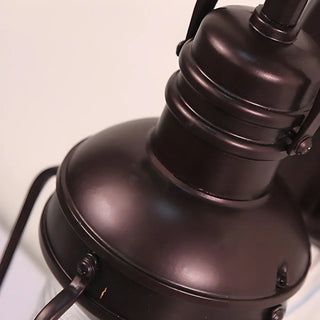 Industrial Black Lantern Metal External Wall Light Zawala Image - 11