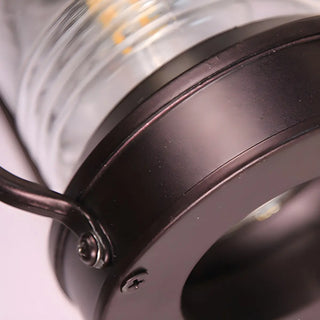 Industrial Black Lantern Metal External Wall Light Zawala Image - 12