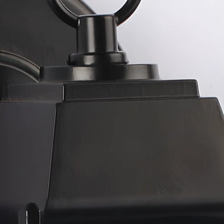 Vintage Black Outdoor Lantern Waterproof Wall Sconce Image - 11