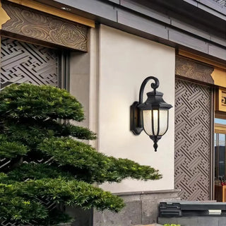 Vintage Black Outdoor Waterproof Wall Lantern Light Zawala Image - 3