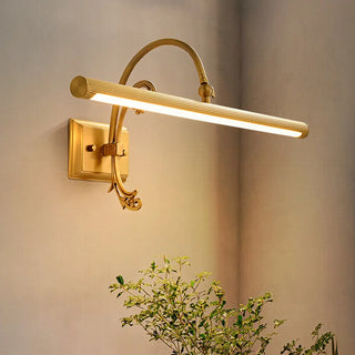 Vintage LED Bar Brass Metal Bathroom Vanity Light Zawala Image - 1