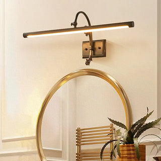 Vintage LED Bar Brass Metal Bathroom Vanity Light Zawala Image - 2