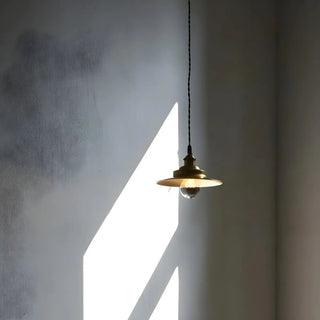 ZOWALA - Vintage Adjustable Height Copper Brass Cone Pendant Light Image - 3