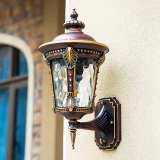 Vintage Waterproof Brass Exterior Wall Lantern Light Zawala Image - 1