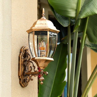 Vintage Waterproof Brass Exterior Wall Lantern Light Zawala Image - 19