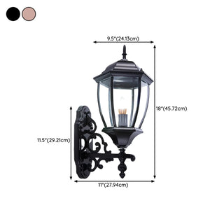 Vintage Waterproof Brass Exterior Wall Lantern Light Zawala Image - 21