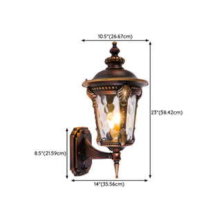 Vintage Waterproof Brass Exterior Wall Lantern Light Zawala Image - 24