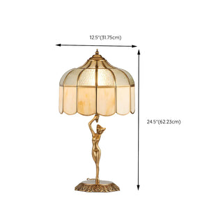 Elegant Glass Shade Art Deco Metal Base Table Lamp Zawala #size