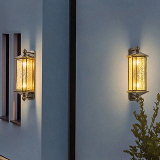 Vintage Bronze Hexagonal Metal Exterior Wall Lights Zawala Image - 6