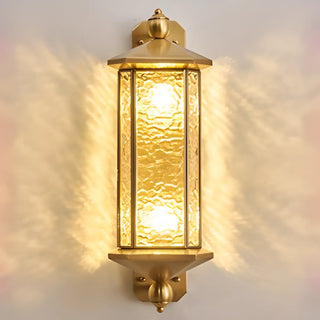 Vintage Bronze Hexagonal Metal Exterior Wall Lights Zawala Image - 8