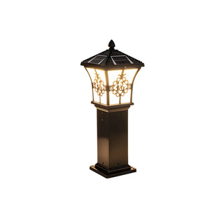 Golden Vintage Garden Post Light Landscape Lighting Zawala Image - 11