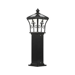 Golden Vintage Garden Post Light Landscape Lighting Zawala Image - 6