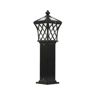 Golden Vintage Garden Post Light Landscape Lighting Zawala Image - 9
