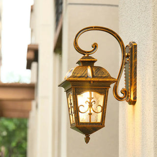 ZOWALA - Vintage Bronze Outdoor Wall Lantern Sconce Image - 1