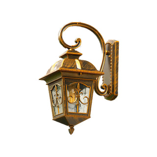 ZOWALA - Vintage Bronze Outdoor Wall Lantern Sconce Image - 14