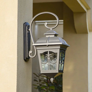 ZOWALA - Vintage Bronze Outdoor Wall Lantern Sconce Image - 3
