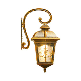 ZOWALA - Vintage Bronze Outdoor Wall Lantern Sconce Image - 5