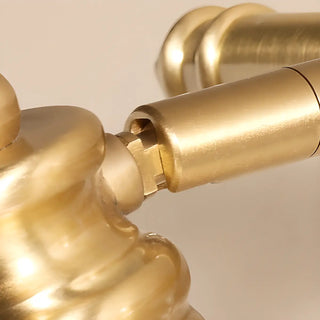 ZOWALA - Vintage Brass Tube 3 Bulb Vanity Light Fixture Image - 10
