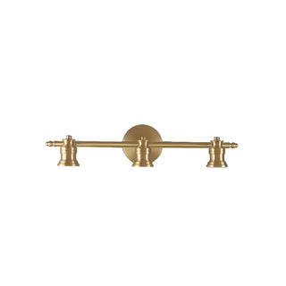 ZOWALA - Vintage Brass Tube 3 Bulb Vanity Light Fixture Image - 11