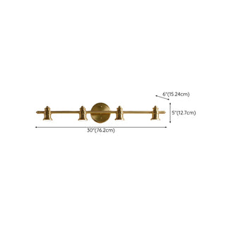 ZOWALA - Vintage Brass Tube 3 Bulb Vanity Light Fixture Image - 14
