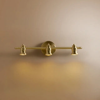 ZOWALA - Vintage Brass Tube 3 Bulb Vanity Light Fixture Image - 6