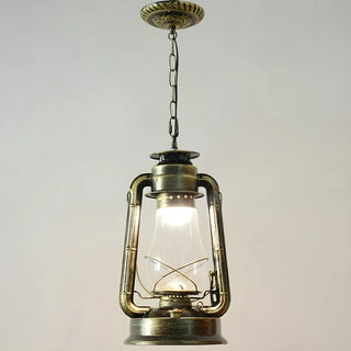 Vintage Antique Restaurant Brass Lantern Pendant Light Zawala Image - 14