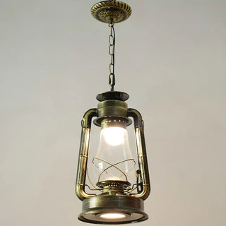 Vintage Antique Restaurant Brass Lantern Pendant Light Zawala Image - 16