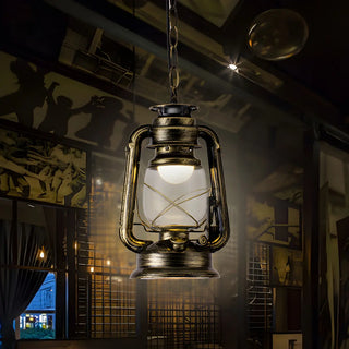 Vintage Antique Restaurant Brass Lantern Pendant Light Zawala Image - 4