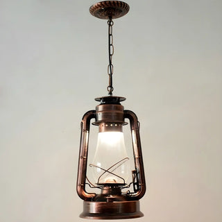 Vintage Antique Restaurant Brass Lantern Pendant Light Zawala Image - 5