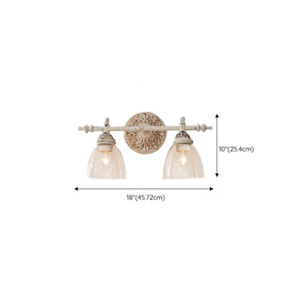 ZOWALA - Vintage Rustic Clear Glass Vanity Light Fixture Image - 13