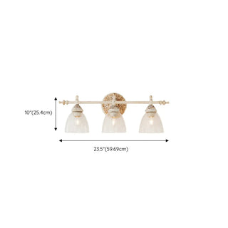 ZOWALA - Vintage Rustic Clear Glass Vanity Light Fixture Image - 14