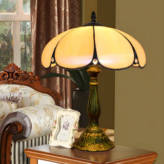 Elegant Tiffany Stained Glass Dome Decor Table Lamp Zawala Image - 10