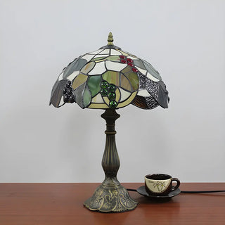 Elegant Tiffany Stained Glass Dome Decor Table Lamp Zawala Image - 16