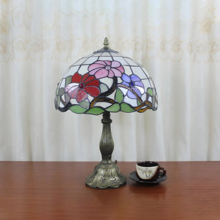 Elegant Tiffany Stained Glass Dome Decor Table Lamp Zawala Image - 17