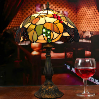 Elegant Tiffany Stained Glass Dome Decor Table Lamp Zawala Image - 7